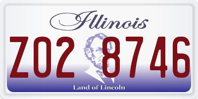 IL license plate Z028746