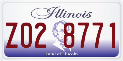IL license plate Z028771