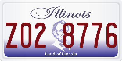 IL license plate Z028776