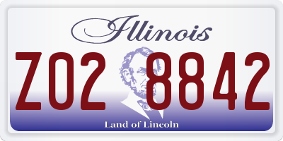 IL license plate Z028842