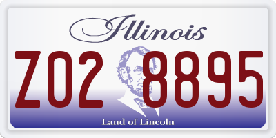 IL license plate Z028895