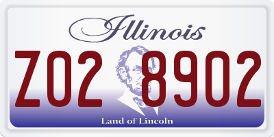 IL license plate Z028902