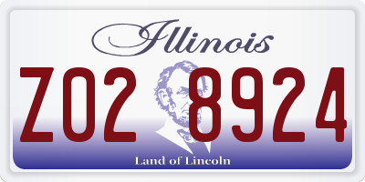 IL license plate Z028924