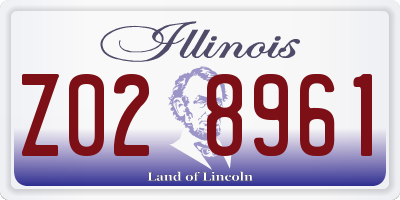 IL license plate Z028961