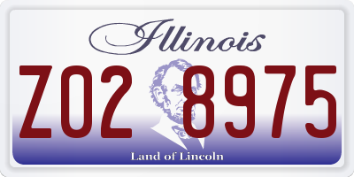 IL license plate Z028975