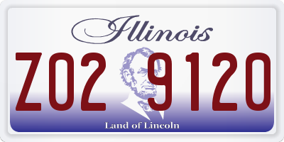 IL license plate Z029120