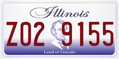 IL license plate Z029155