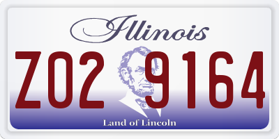 IL license plate Z029164