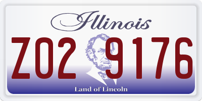 IL license plate Z029176