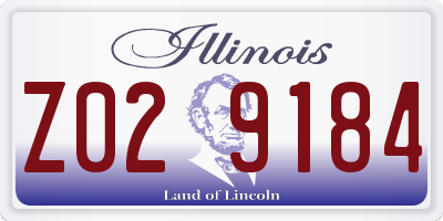 IL license plate Z029184
