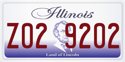IL license plate Z029202
