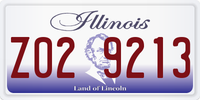 IL license plate Z029213