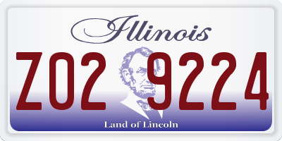IL license plate Z029224