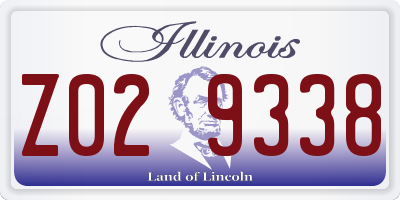 IL license plate Z029338