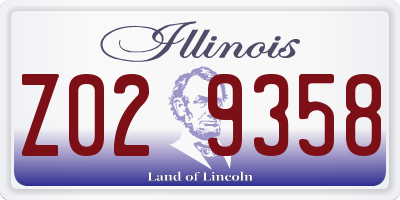 IL license plate Z029358