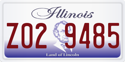 IL license plate Z029485