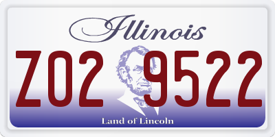 IL license plate Z029522