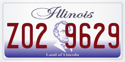 IL license plate Z029629