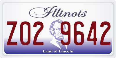 IL license plate Z029642