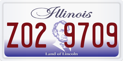 IL license plate Z029709