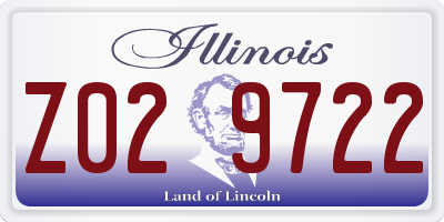 IL license plate Z029722