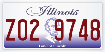 IL license plate Z029748