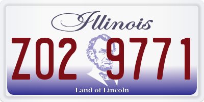 IL license plate Z029771