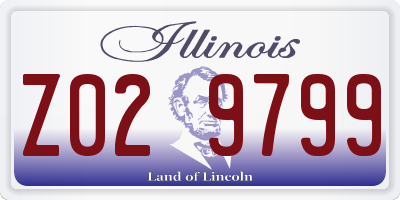 IL license plate Z029799