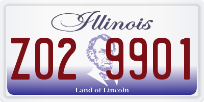 IL license plate Z029901