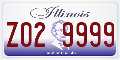 IL license plate Z029999