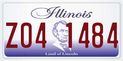 IL license plate Z041484