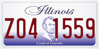 IL license plate Z041559
