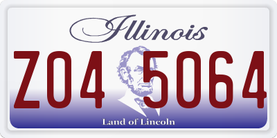 IL license plate Z045064