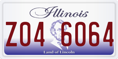 IL license plate Z046064