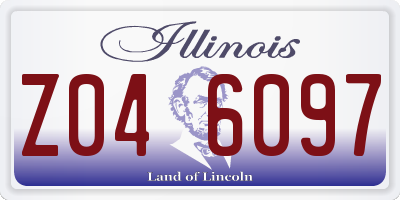 IL license plate Z046097