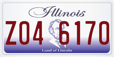 IL license plate Z046170