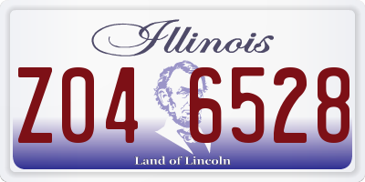 IL license plate Z046528
