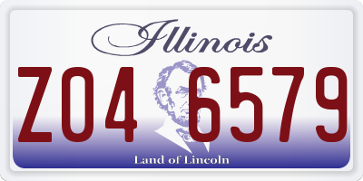 IL license plate Z046579