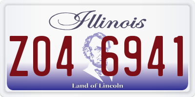 IL license plate Z046941