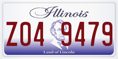 IL license plate Z049479