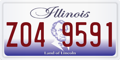 IL license plate Z049591