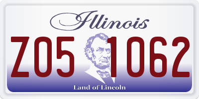 IL license plate Z051062