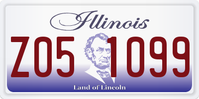 IL license plate Z051099