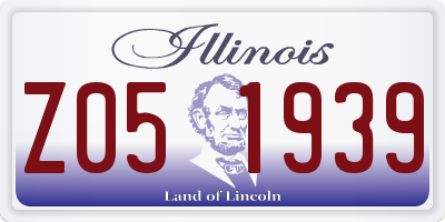 IL license plate Z051939