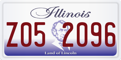 IL license plate Z052096
