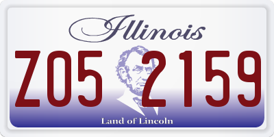 IL license plate Z052159