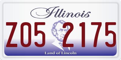 IL license plate Z052175