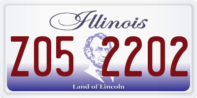 IL license plate Z052202