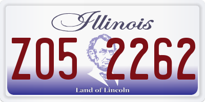 IL license plate Z052262