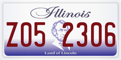 IL license plate Z052306